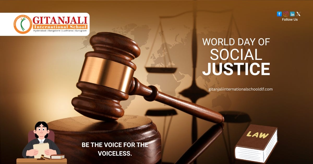 World Day of Social Justice | Gitanjali International School Gurugram