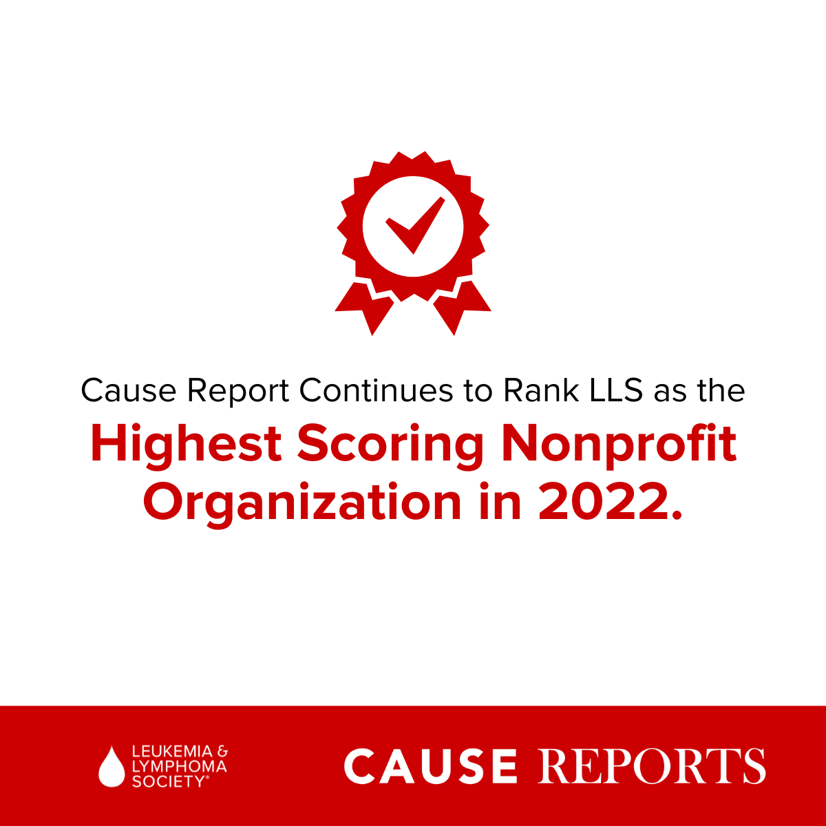 The Leukemia & Lymphoma Society Still Reins “Superior” in Independent