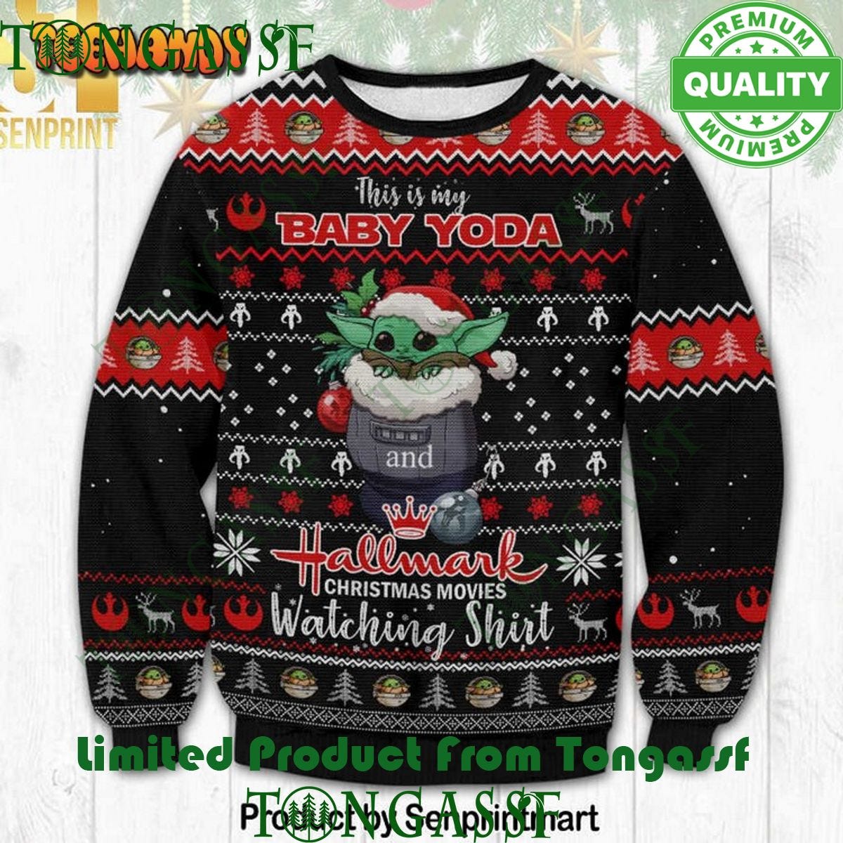 Unleash the Cuteness with the Baby Yoda Sweater by TongassF Dec