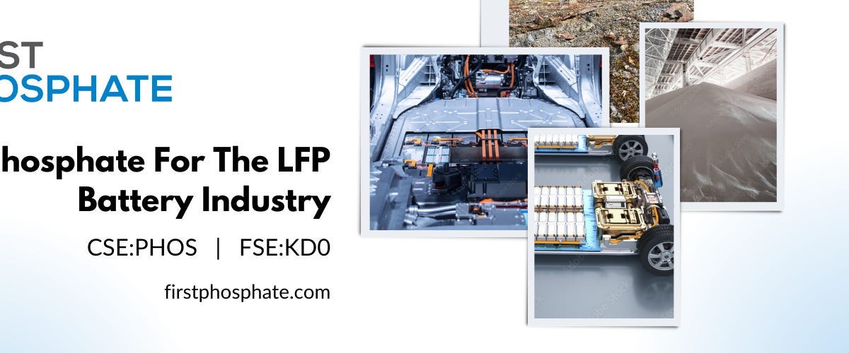 First Phosphate (CSE: PHOS / OTC: FRSPF) Charges Ahead: Securing the North American LFP Battery…