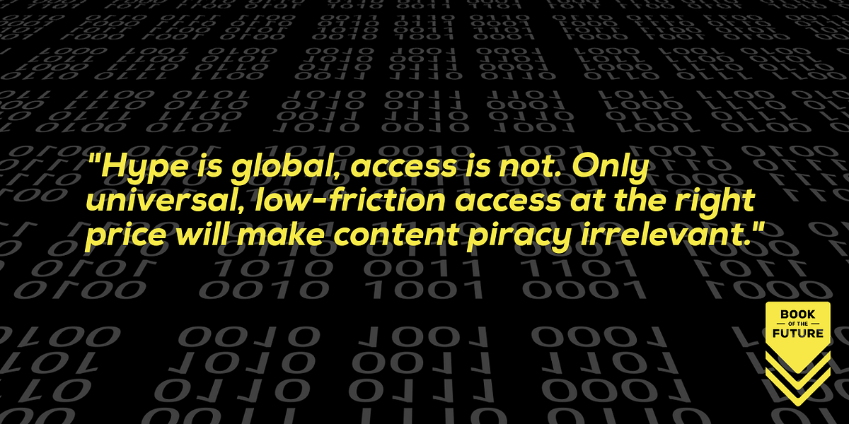 Why piracy is a scale problem by Tom Cheesewright Book of the