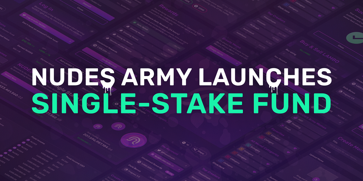 Nudes Army Launches Single-Stake Fund | by bordois | Meme2Earn | Medium