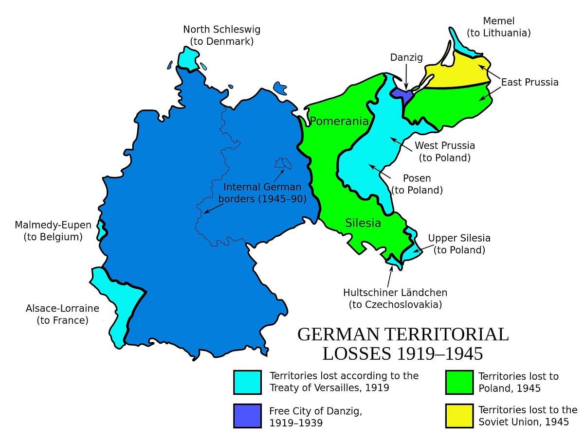 Territorial evolution of Germany. Modern Germany was formed in 1867