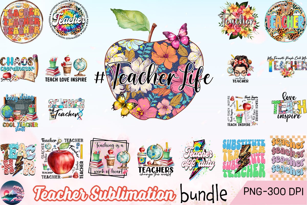 Teacher Sublimation Bundle | by Inkalchemist | Jun, 2024 | Medium