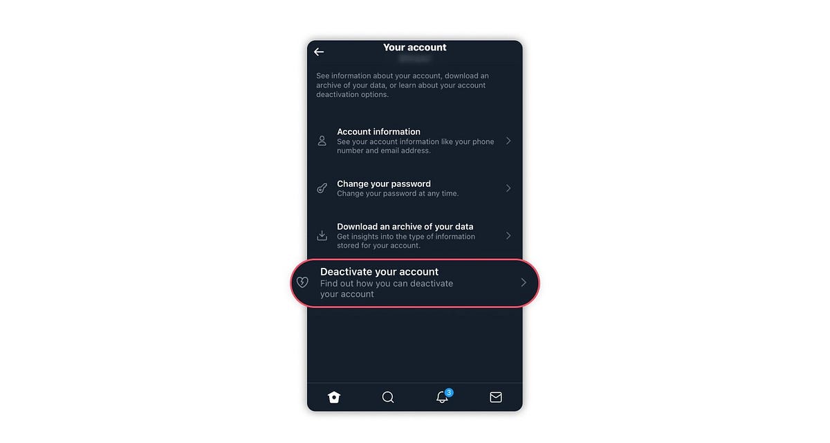 How To Deactivate Twitter Account From Phone
