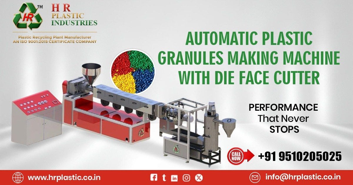 Automatic Plastic Granules Making Machine with Die Face Cutter in Mexico