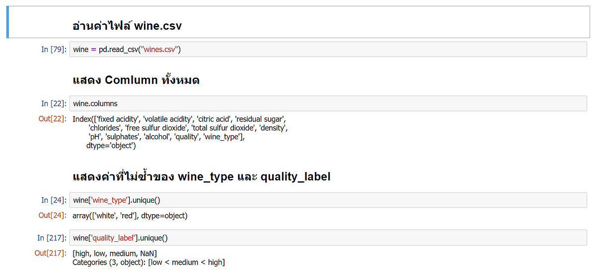 Homework week4. wine.csv by on the kung Medium