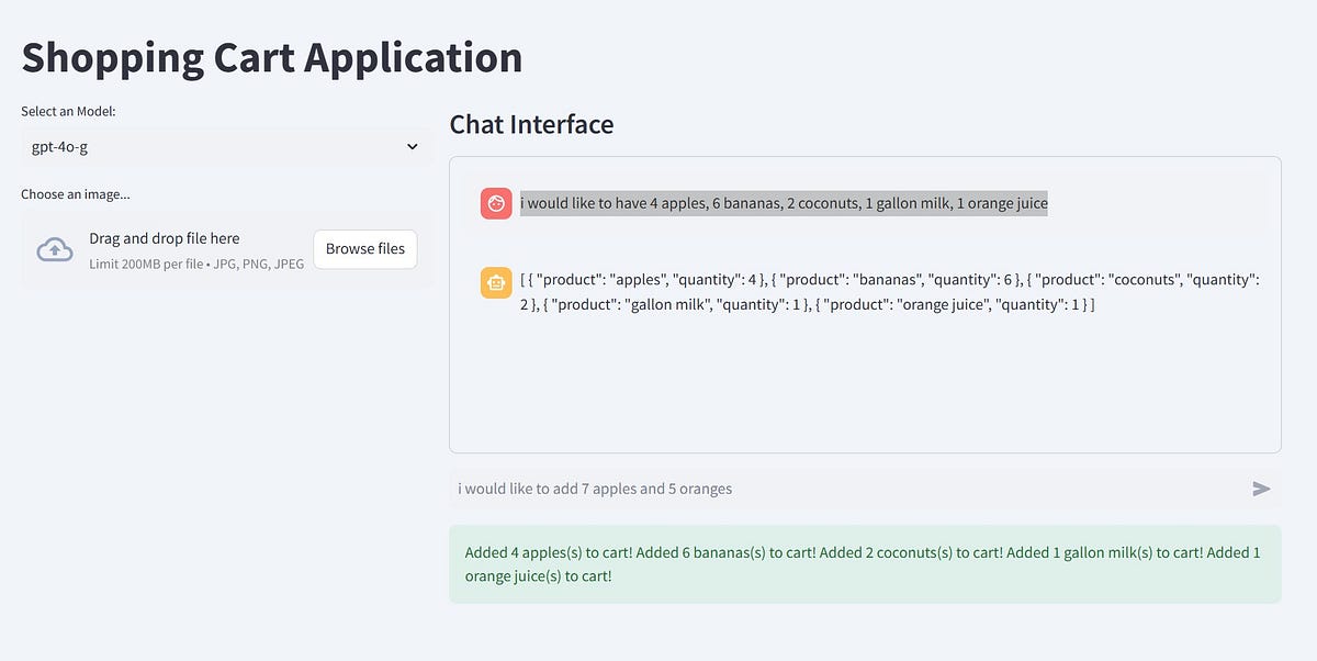 Building Shopping cart using Natural Language — Gen AI | by Balamurugan ...