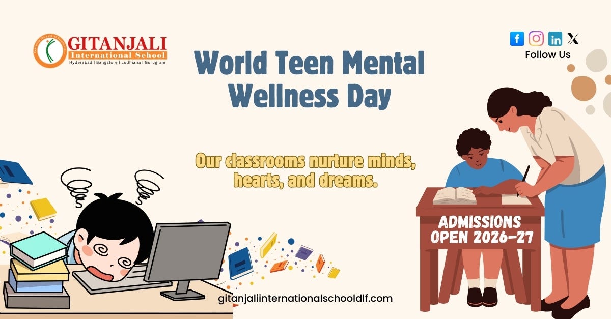 World Teen Mental Wellness Day | Pre Nursery School in Sector 28 Phase 4 Gurugram