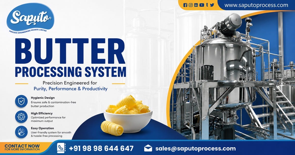 Butter Processing System in Tamil Nadu