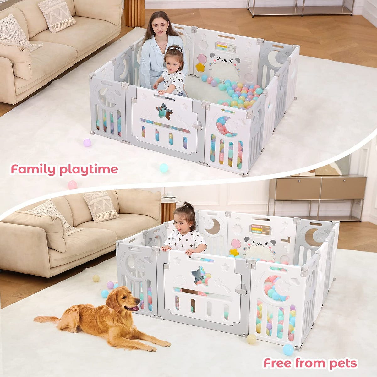 Baby fence experience. Using a playpen can provide a safe… by
