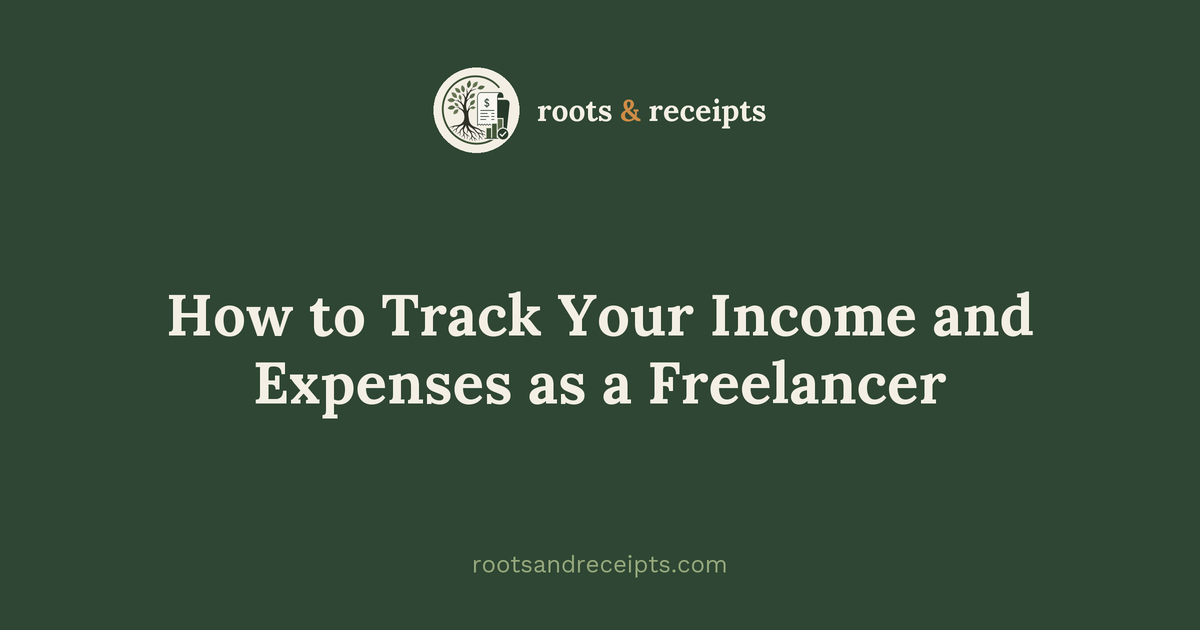 How to Track Your Income and Expenses as a Freelancer