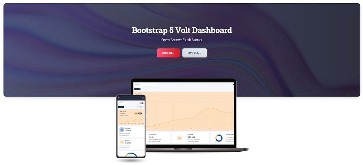 Volt Dashboard Bootstrap 5 Free Starters Medium