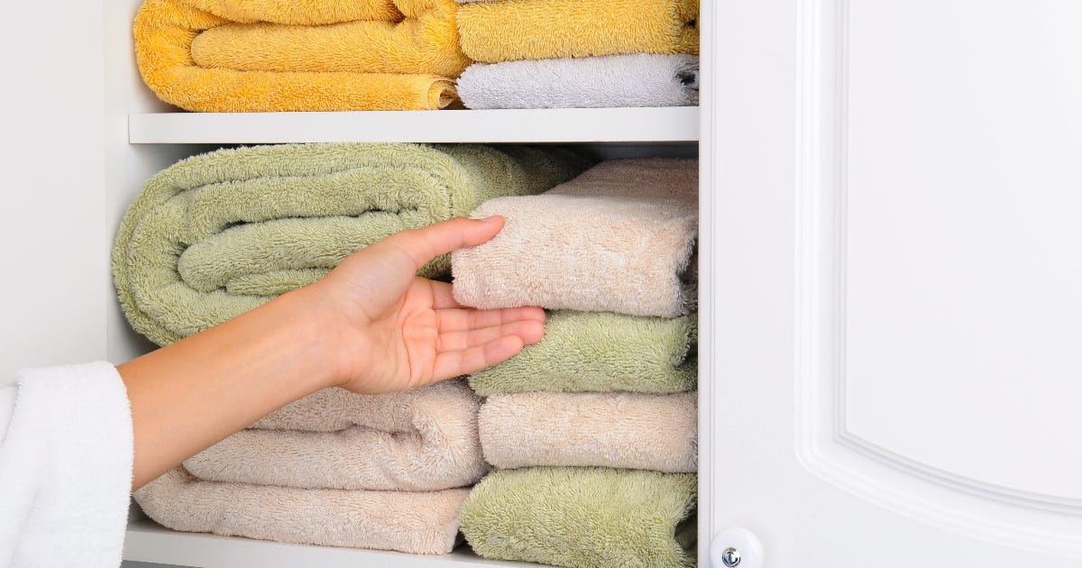 How to Fold Bath Towels for a Tidy Linen Closet