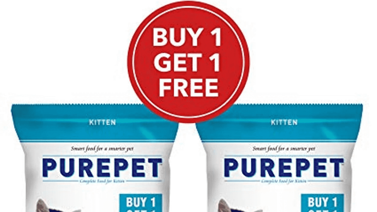 How Purepet Cat Food Buy 1 get 1 free? by Whitepersiancat May 2024 How Purepet Cat Food Buy 1 get 1 free? by Whitepersiancat May 2024