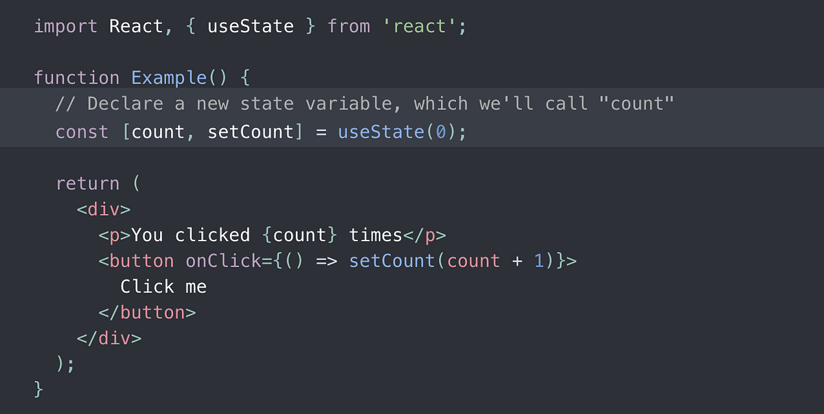 When To Use The UseState React Hook | By Eric Xiao | Medium