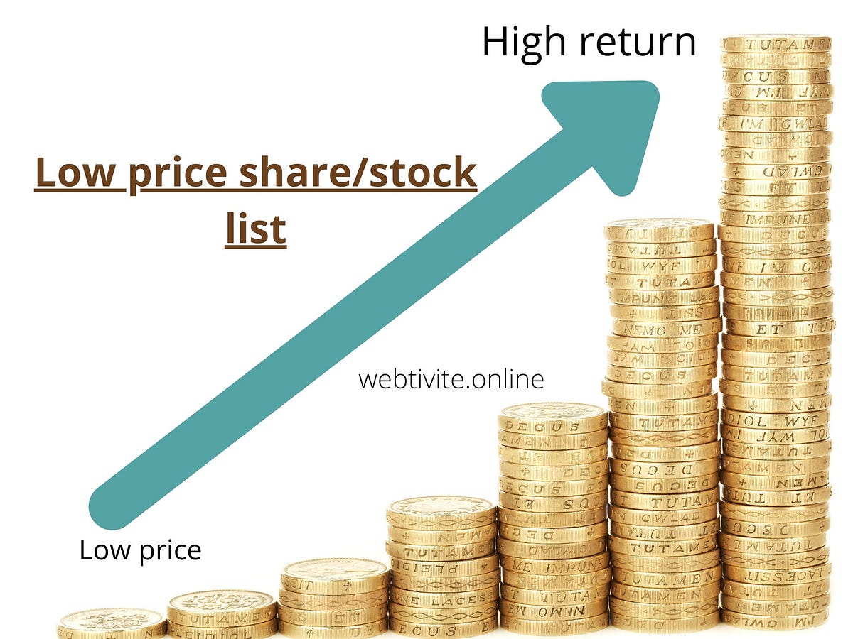 List of low price Stock/share listed on NSE stock exchange below 50