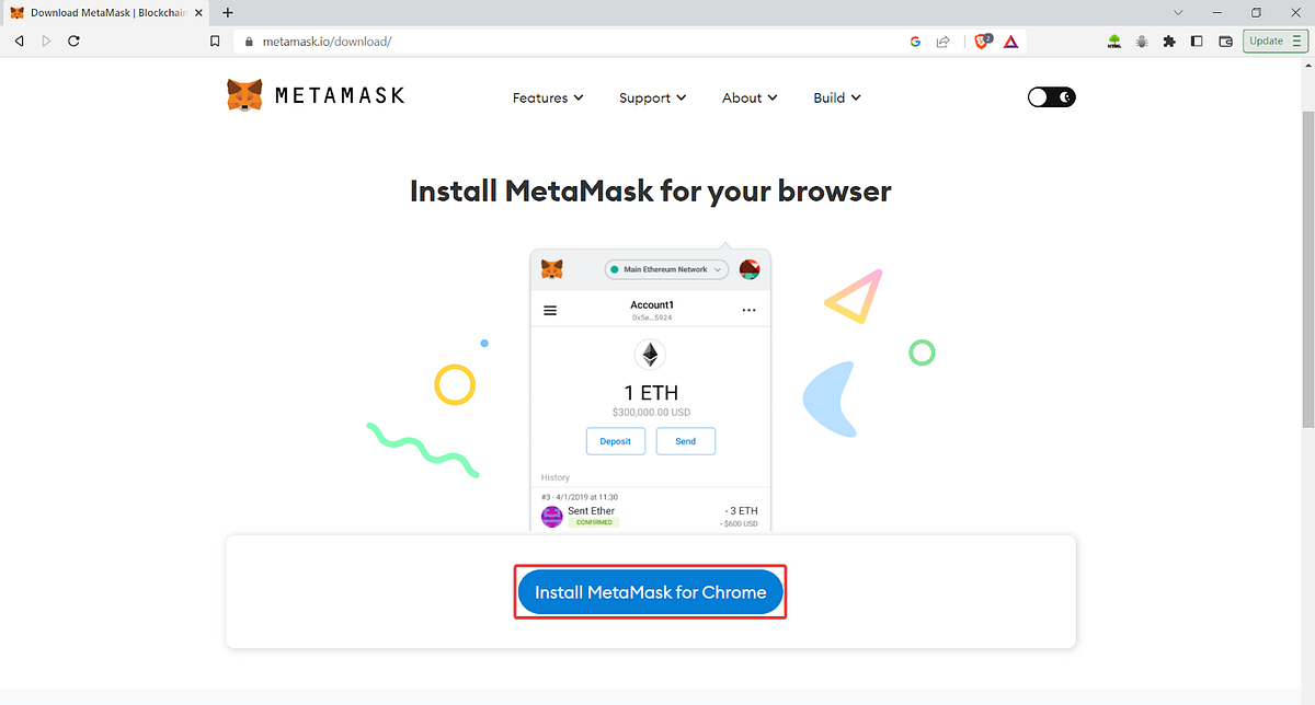 3 101 Installing Metamask wallet on Brave Browser by web3author