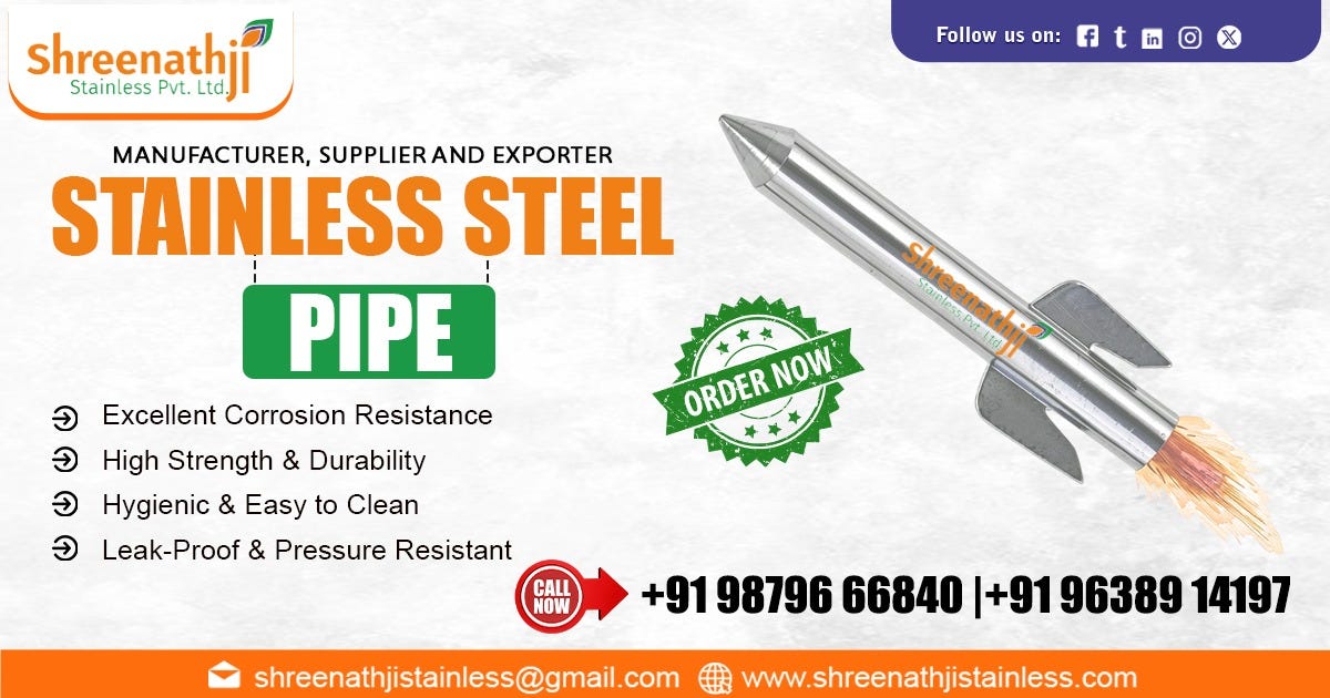 Supplier of Premium Stainless Steel Pipe in Kerala