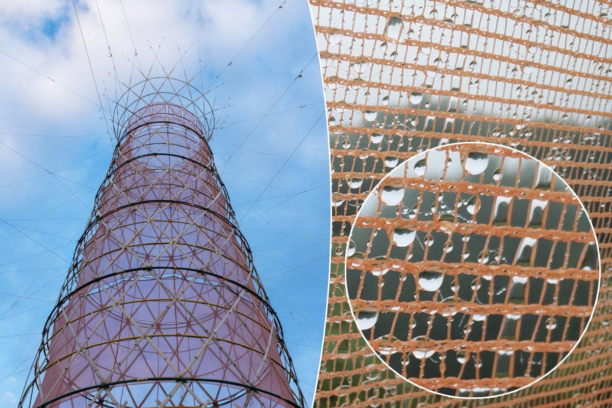 Warka Water : ces tours en bambou bardées de filets transforment l’humidité en eau potable