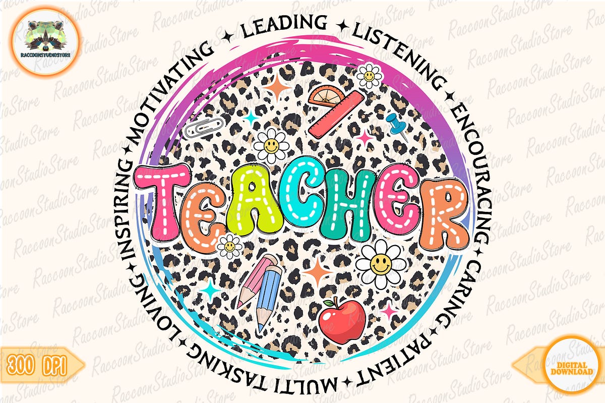 Retro Teacher Png, Back to School Png | by Leejunhe | Medium