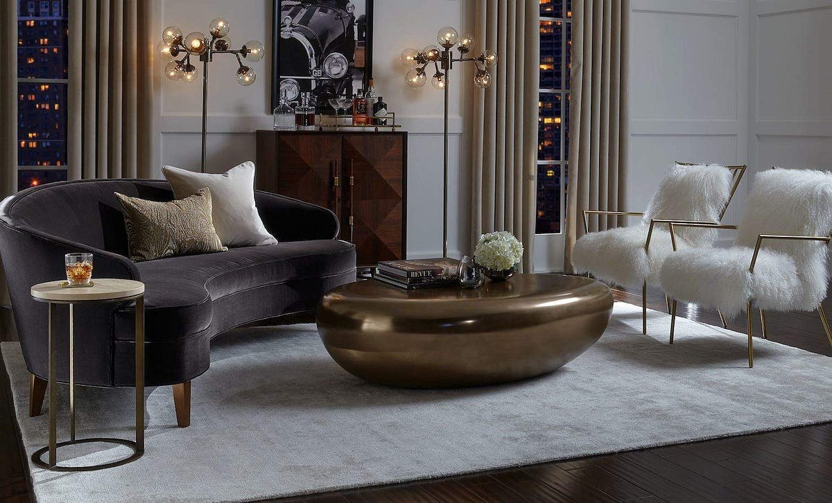 River stone cocktail table discount