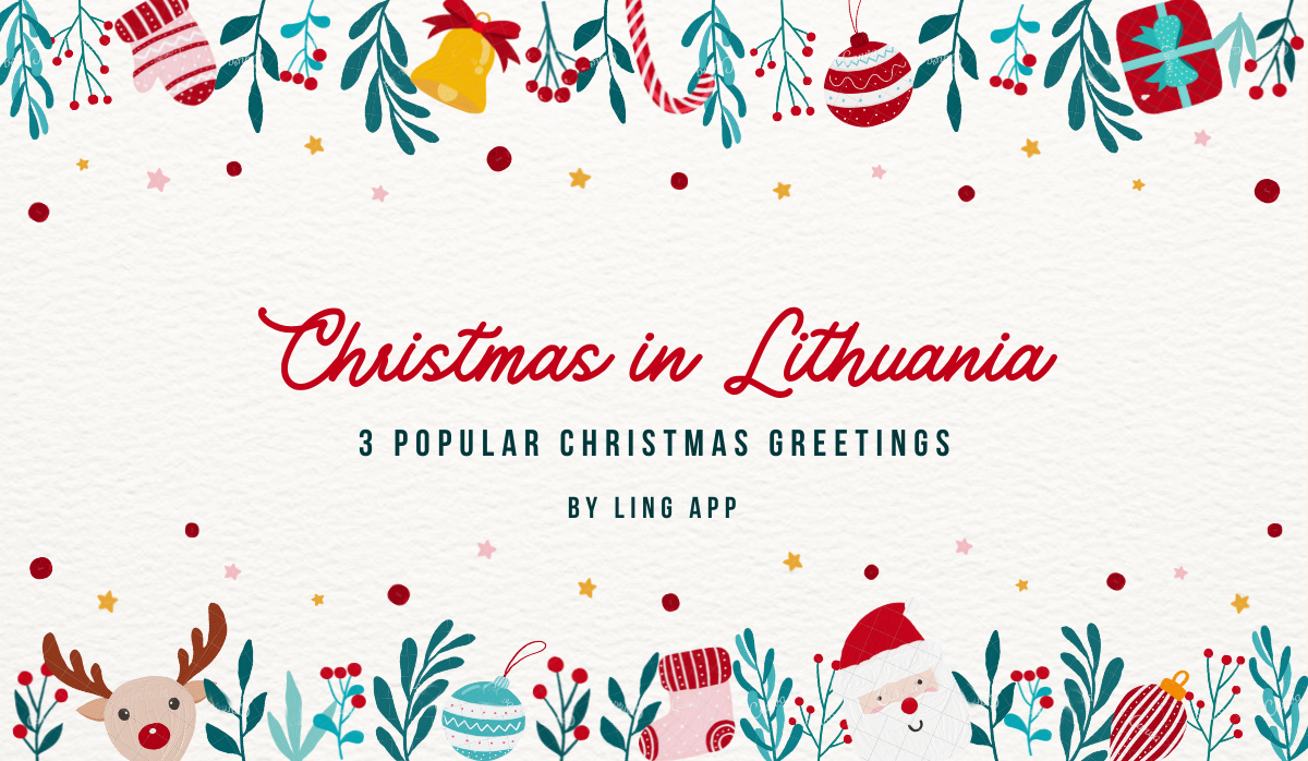 Christmas In Lithuania 10+ Easy Holiday Words by Ling Learn