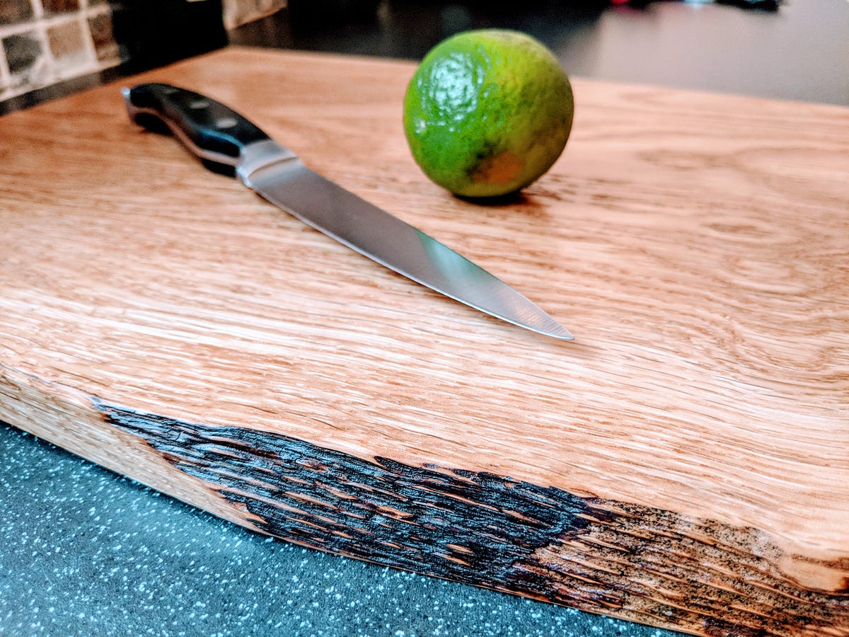 Fan Pattern End-Grain Cutting Board