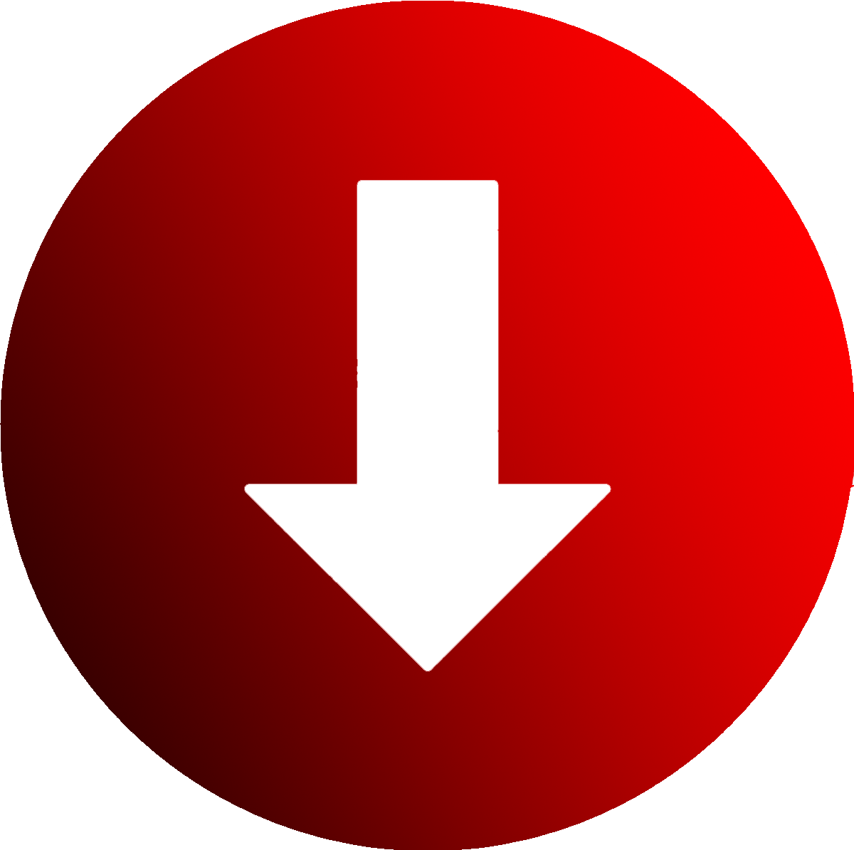 Red down icon - Free red arrow icons