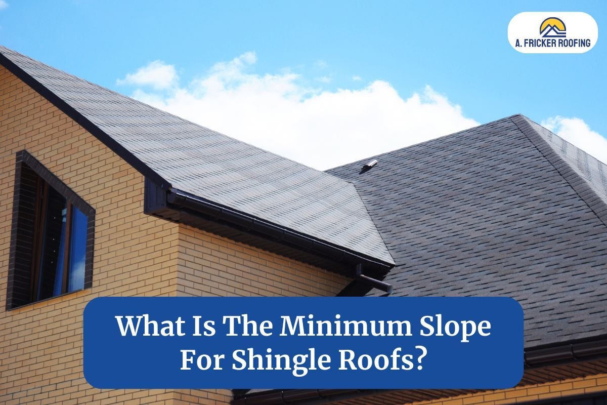 WHAT IS THE MINIMUM SLOPE FOR SHINGLE ROOFS? A. Fricker Roofing Medium