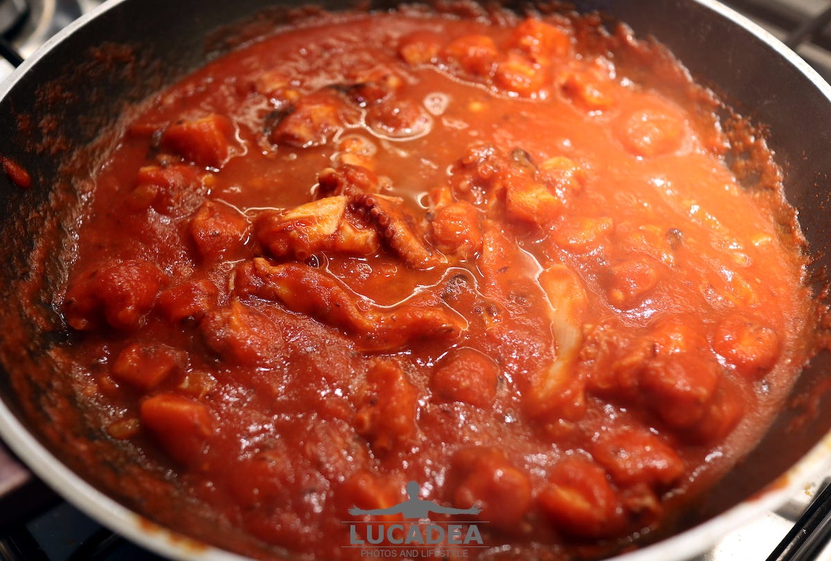 Il sugo di polpo, la ricetta