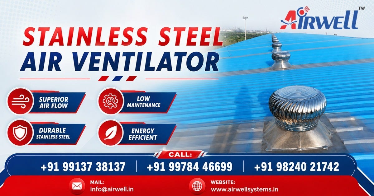 Stainless Steel Air Ventilator in Karnataka