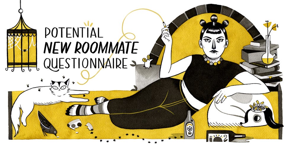 Potential New Roommate Questionnaire — The Bold Italic — San Francisco
