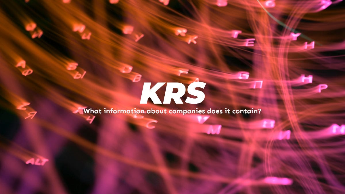 KRS: what information about Polish companies does it contain? | by  Transparent Data | Blog Transparent Data ENG | Medium