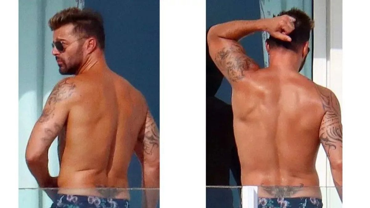 Ricky Martin tatilde