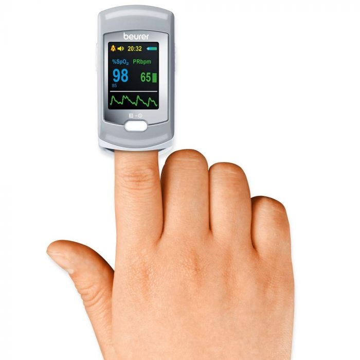 Worried about the Oxygen Level in Your Body?Track it with Beurer PO 80