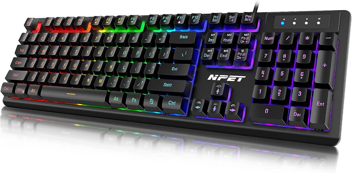 “Unveiling the NPET K10 Wired Gaming Keyboard: Your Ultimate Desktop Companion”