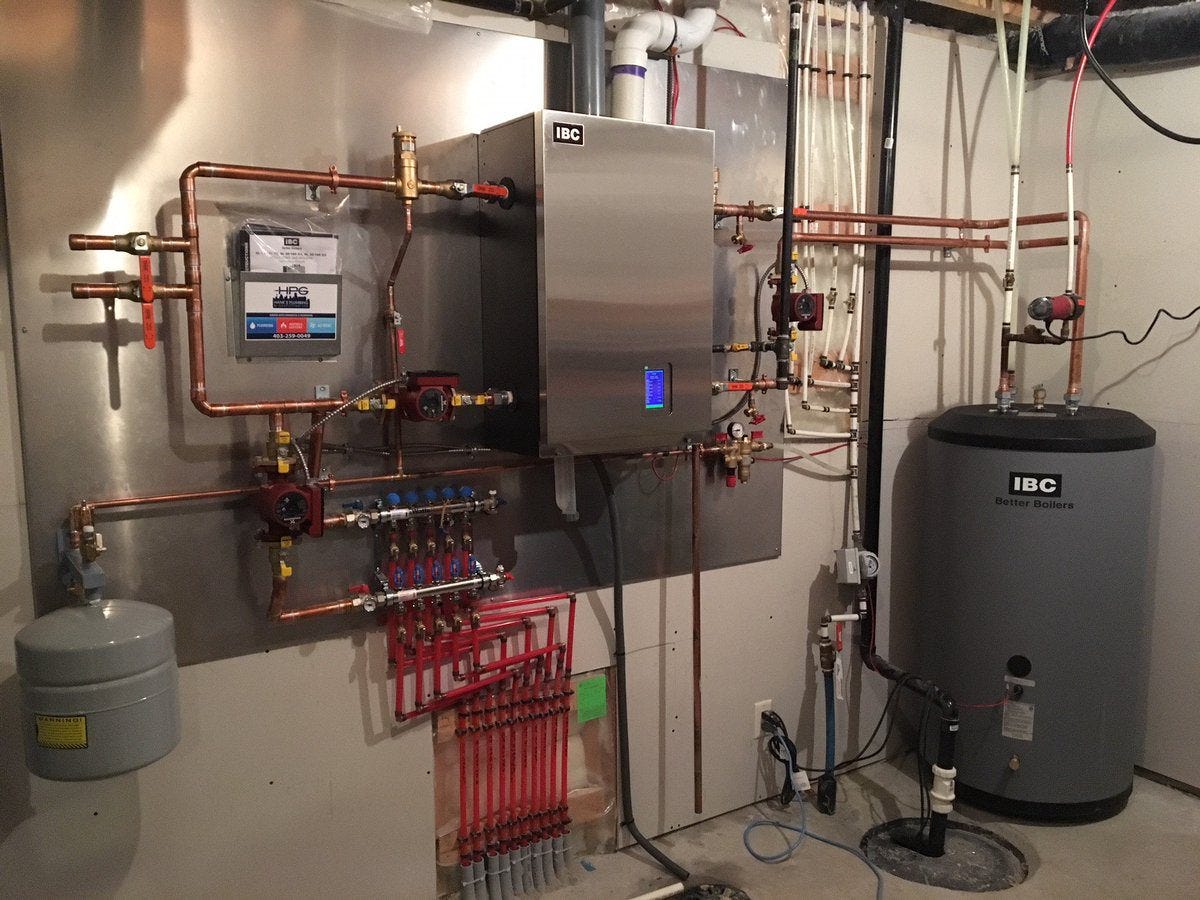 How does a Combination Boiler Water Heater work with a gravityfed heating system? Combi