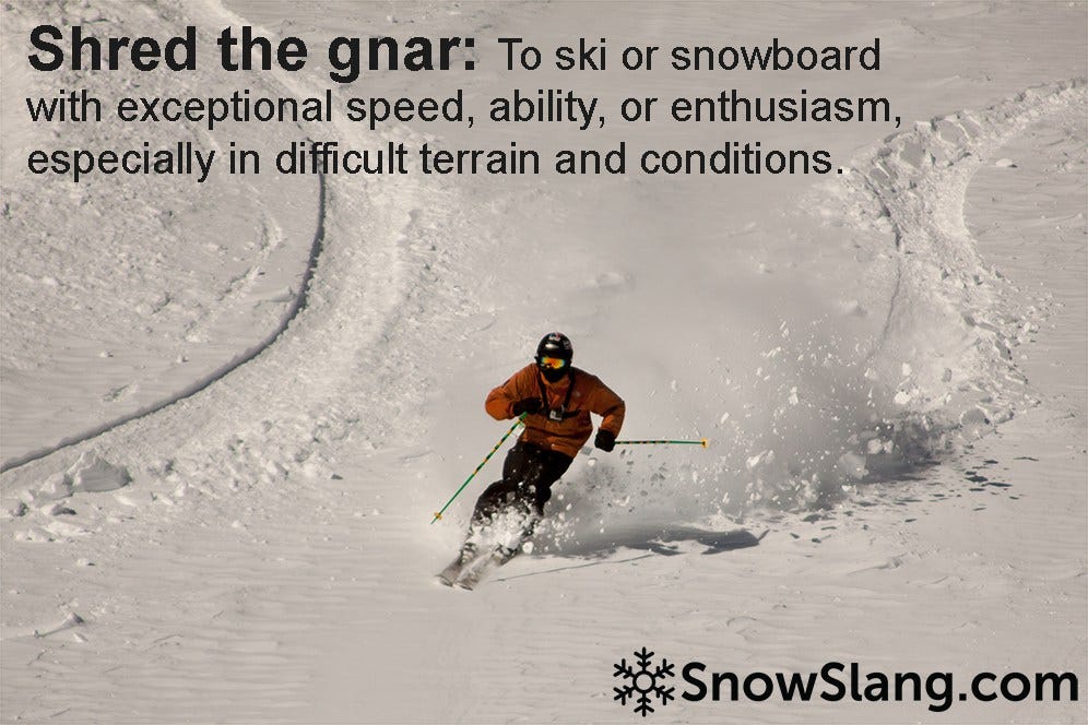 Shred the gnar: meaning and origin of the saying | by Mitch Tobin 