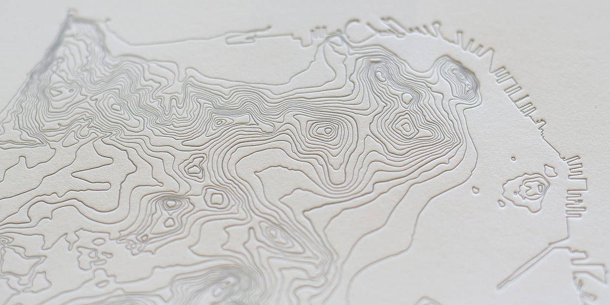 New In the Shop: SF Topography Map — The Bold Italic — San Francisco