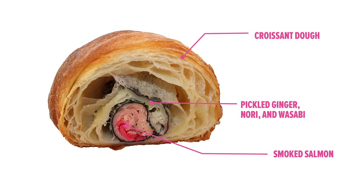 Our Favorite New Snack is a Magical Sushi Roll Inside a Croissant — The Bold Italic — San Francisco