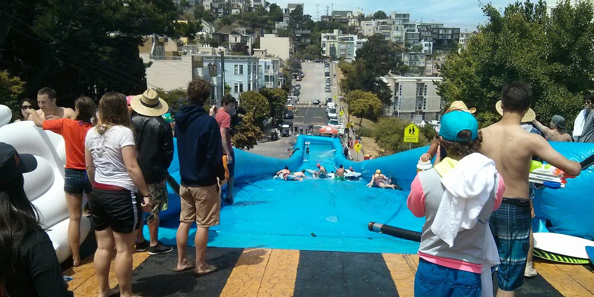 Enormous Slip’N Slide on Potrero Hill on Saturday — The Bold Italic — San Francisco