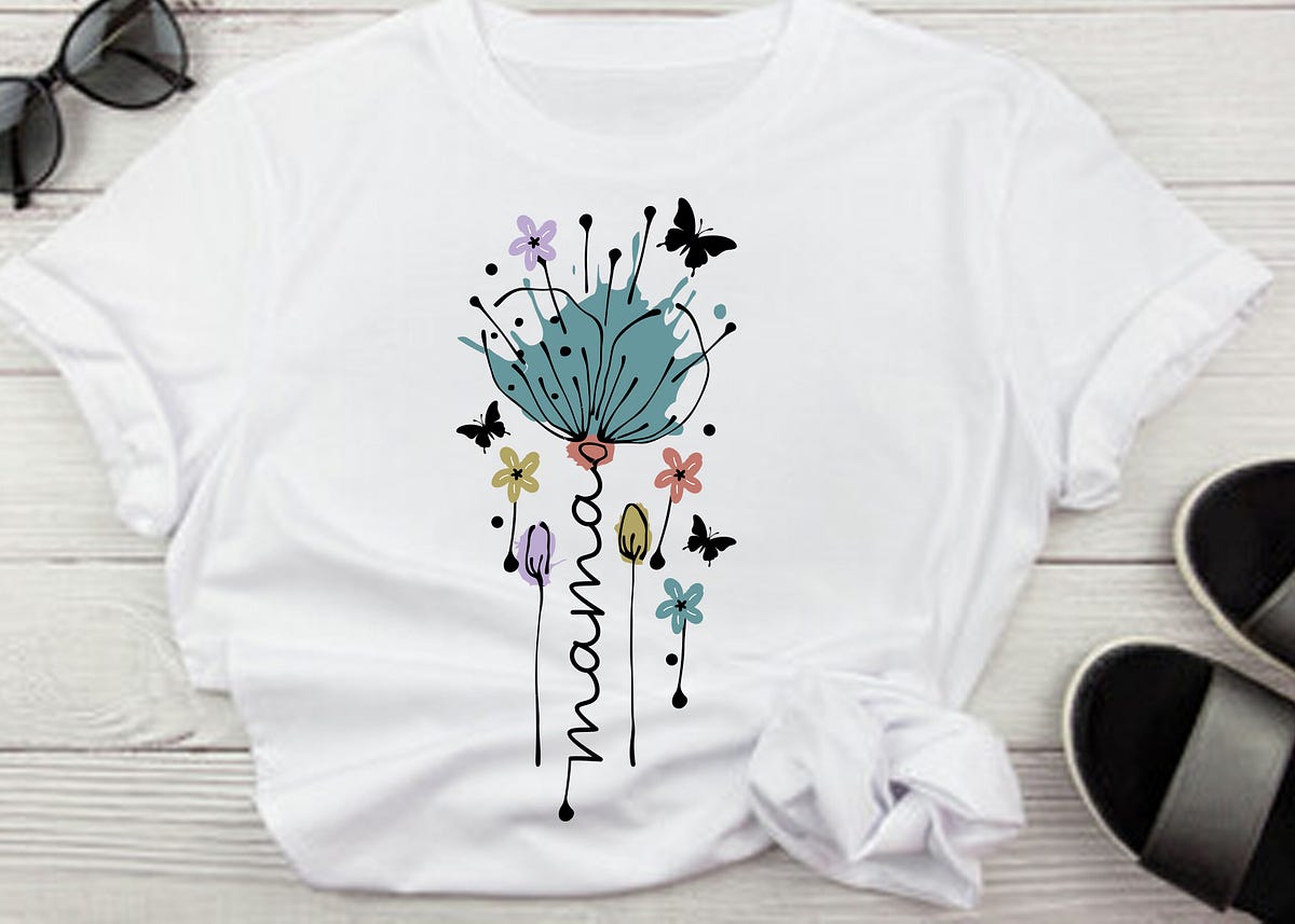 Mama Flower Popular T Shirt Design Free Graphic | by Miamosaic | Apr ...