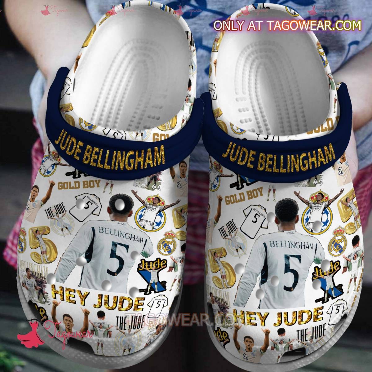 Step into Style with Jude Bellingham Real Madrid 'Hey Jude' Crocs | by  Tagowear.com | Medium