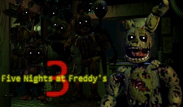 CHEAT CODES! - Five Nights at Freddy's 3 [SPOILERS] - Good Ending, Mini  Games, Purple Guy, Secret. 