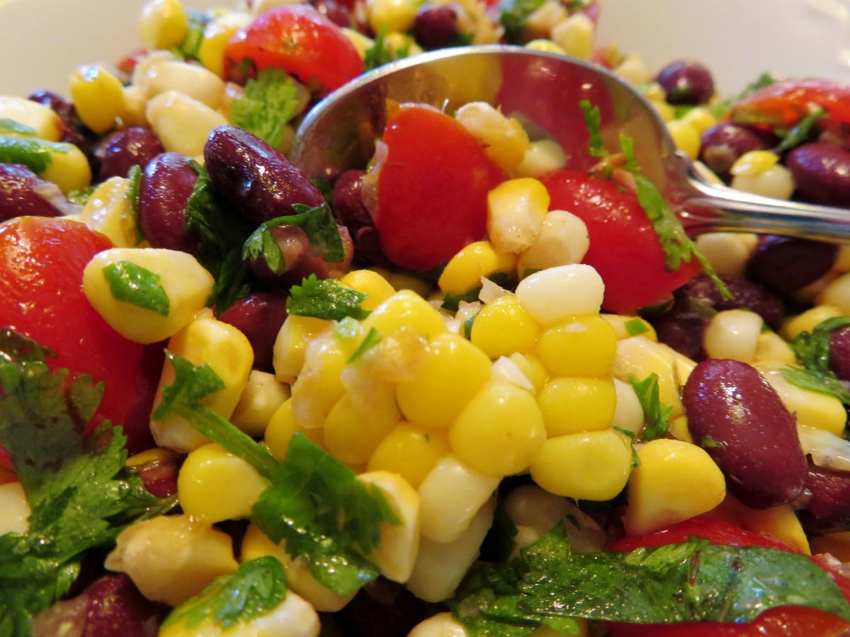 Tasty Corn, Black Bean, and Tomato Side Dish