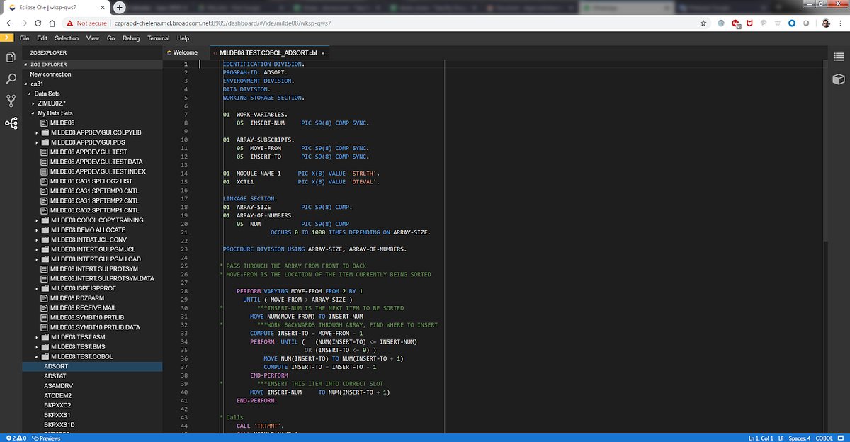 Che and Mainframe? Eclipse Che4z! | by Dejan Milinkovic | Medium