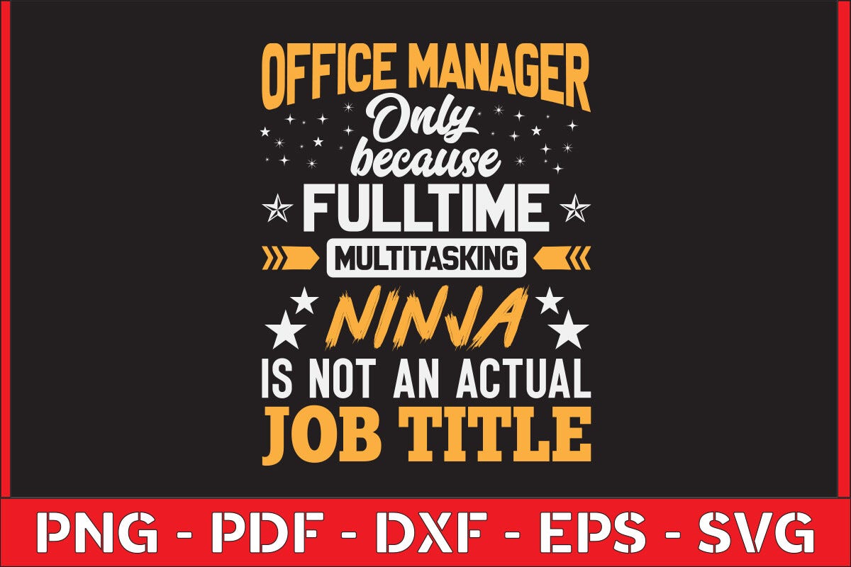 Office Manager T-shirt Design (T-shirt Designs) | by Techtinkerer | Apr ...