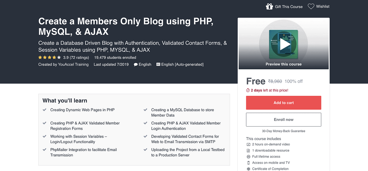 Create a Members Only Blog using PHP, MySQL, & AJAX | Free Premium ...