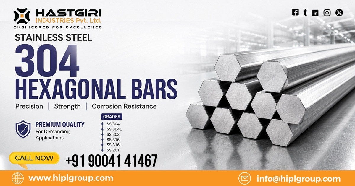 Stainless Steel 304 Hexagonal Bars in Germany